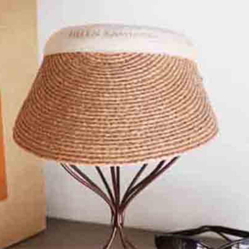 NWT - Helen Kaminski Bianca Visor -Nougat/Natural Logo (#800) - Picture 2 of 2
